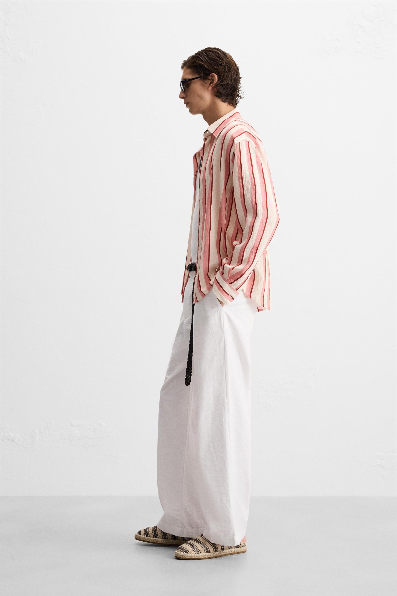 RELAXED FIT PLEATED PANTS Product Image