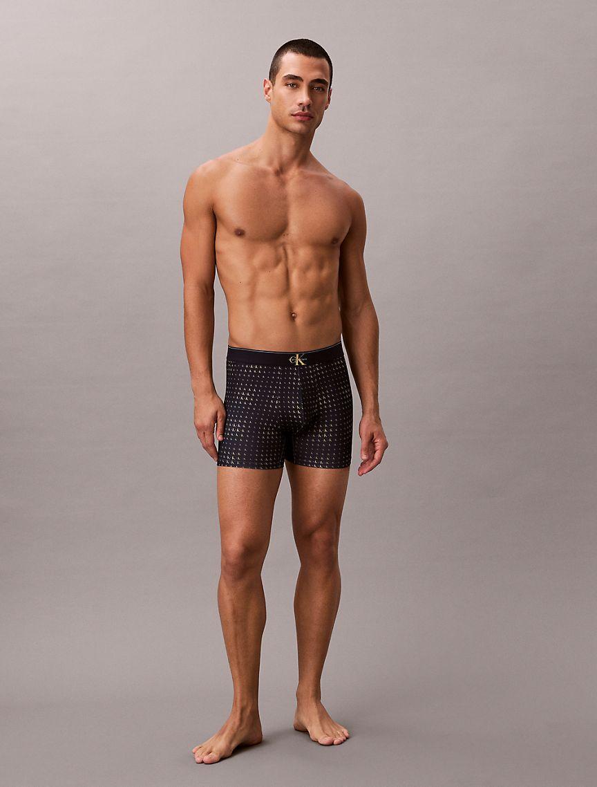 Graphic Monogram Microfiber Stretch Boxer Brief Product Image