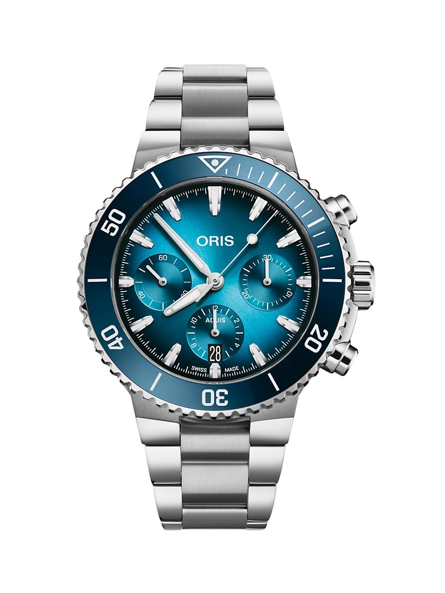 Mens Aquis Stainless Steel Chronograph Watch/43.5MM Product Image