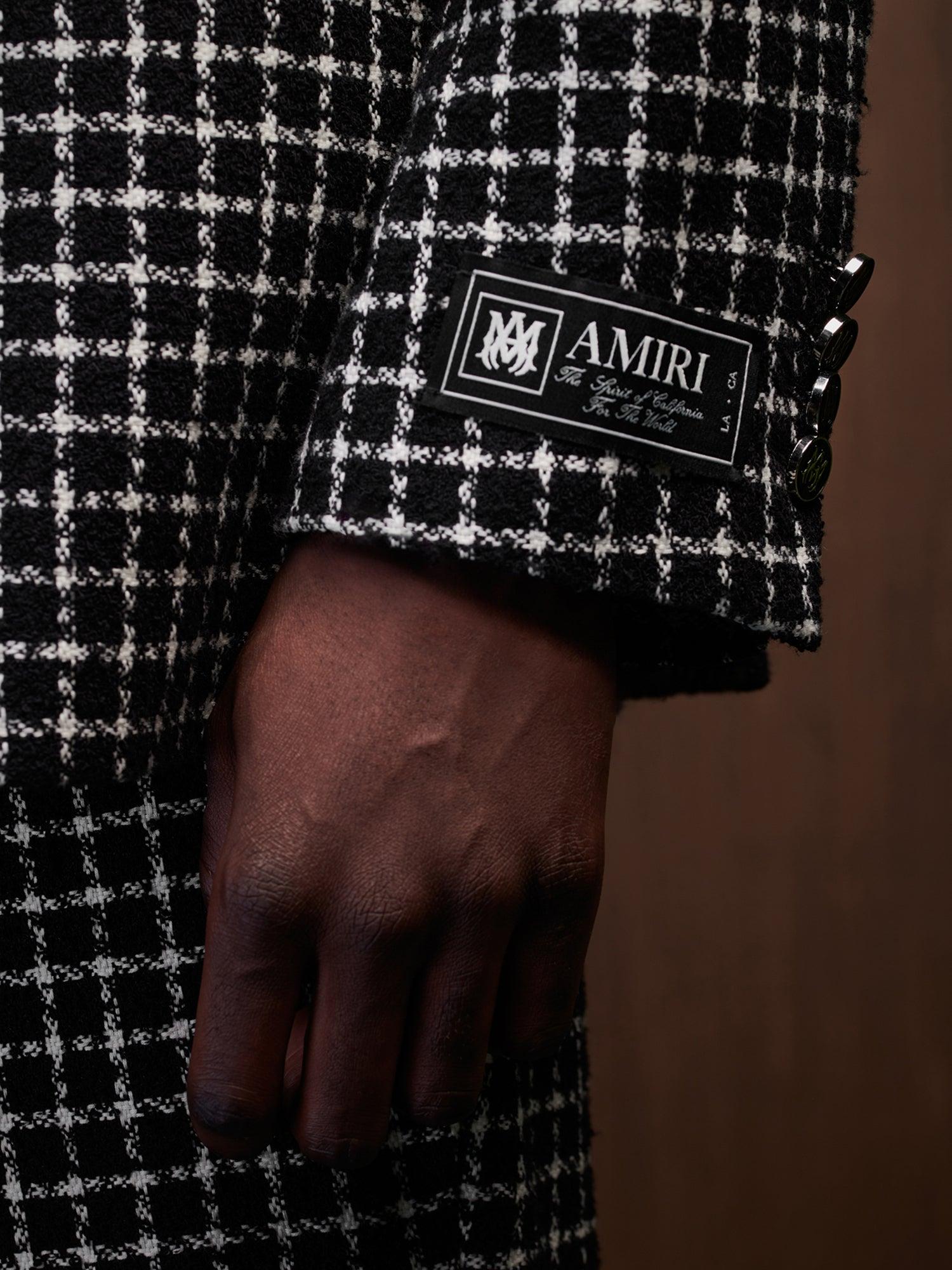 BOUCLE DOUBLE-BREASTED BLAZER - Black Product Image