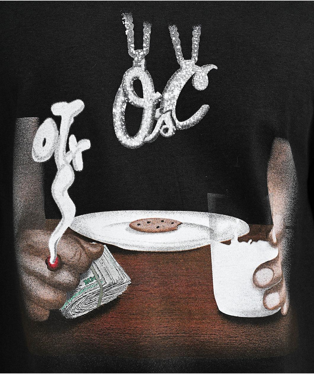 Cookies x OTXBOYZ Milk And Cookies Black T-Shirt Product Image