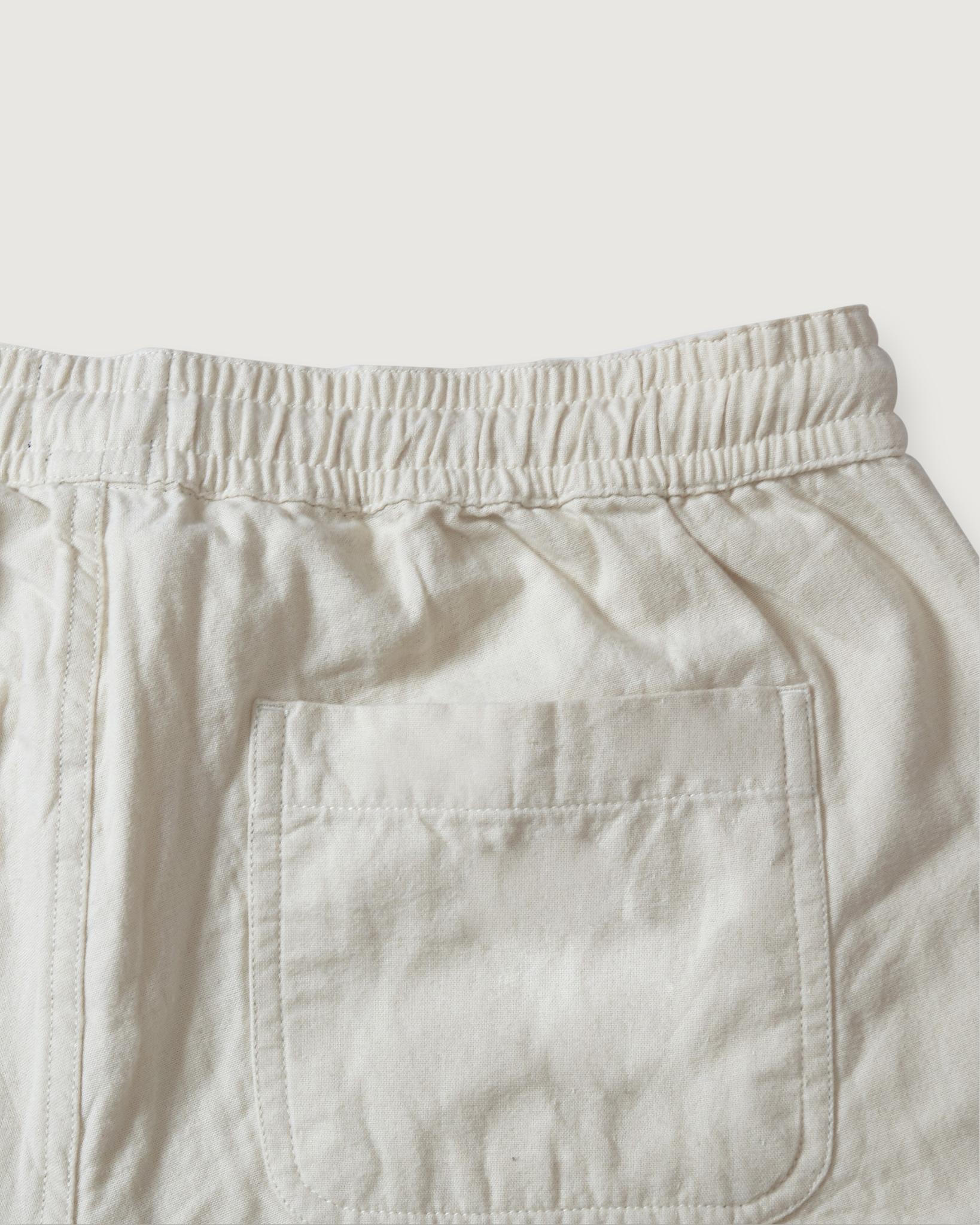 Double Cloth Draw Cord Pants - Light Pebble Product Image