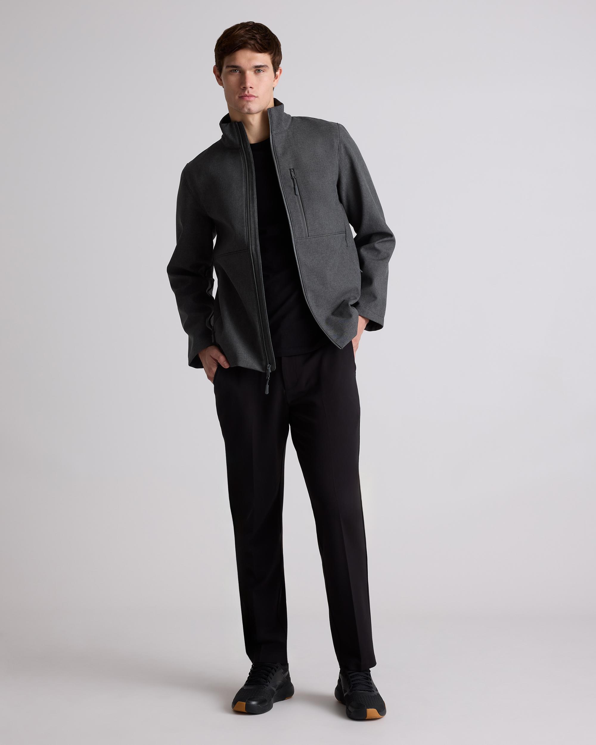 Quince | Men's Softshell Fleece-Lined Full-Zip Jacket Recycled Polyester Product Image