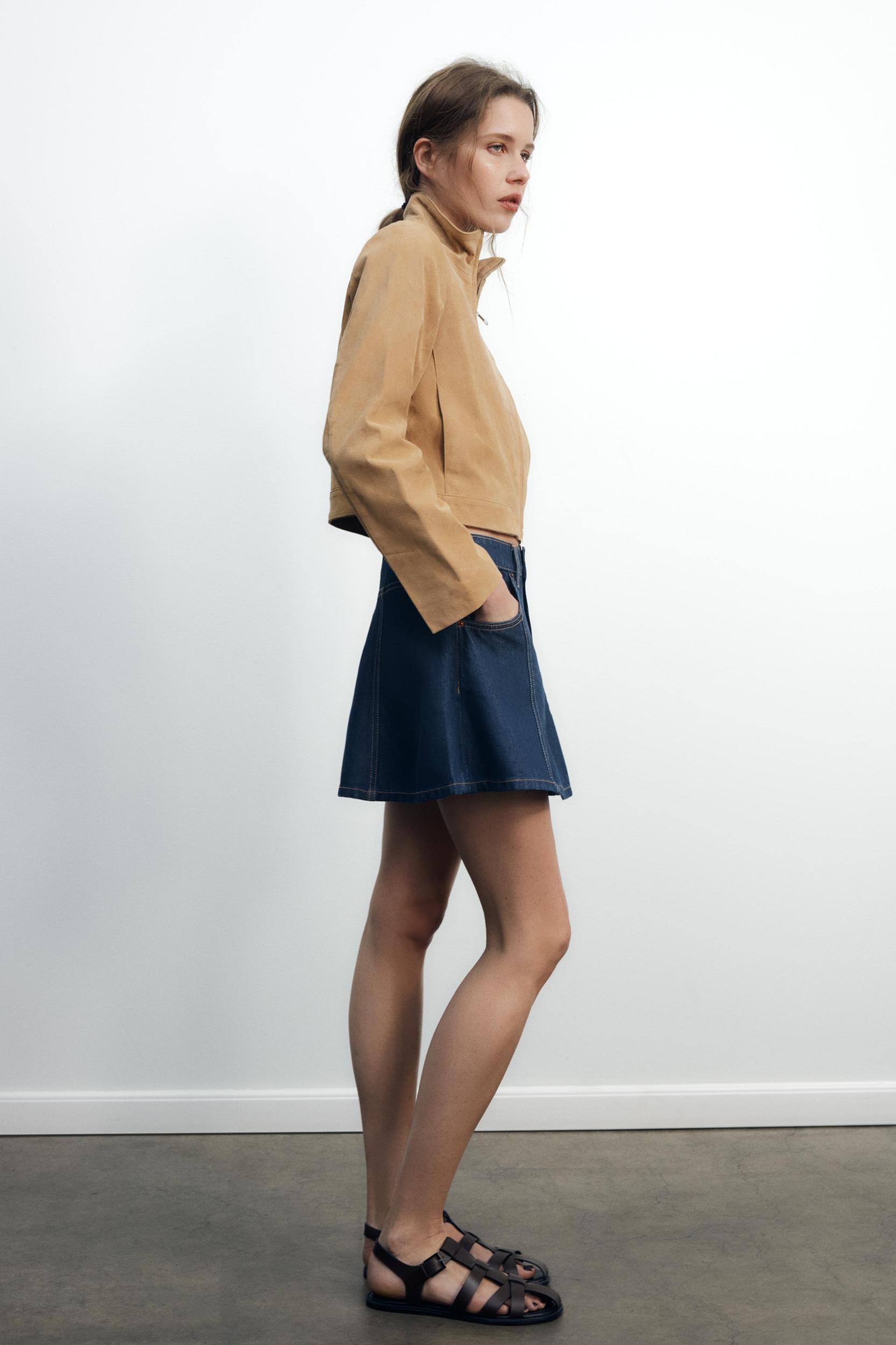 TRF DENIM MINI SKIRT Product Image