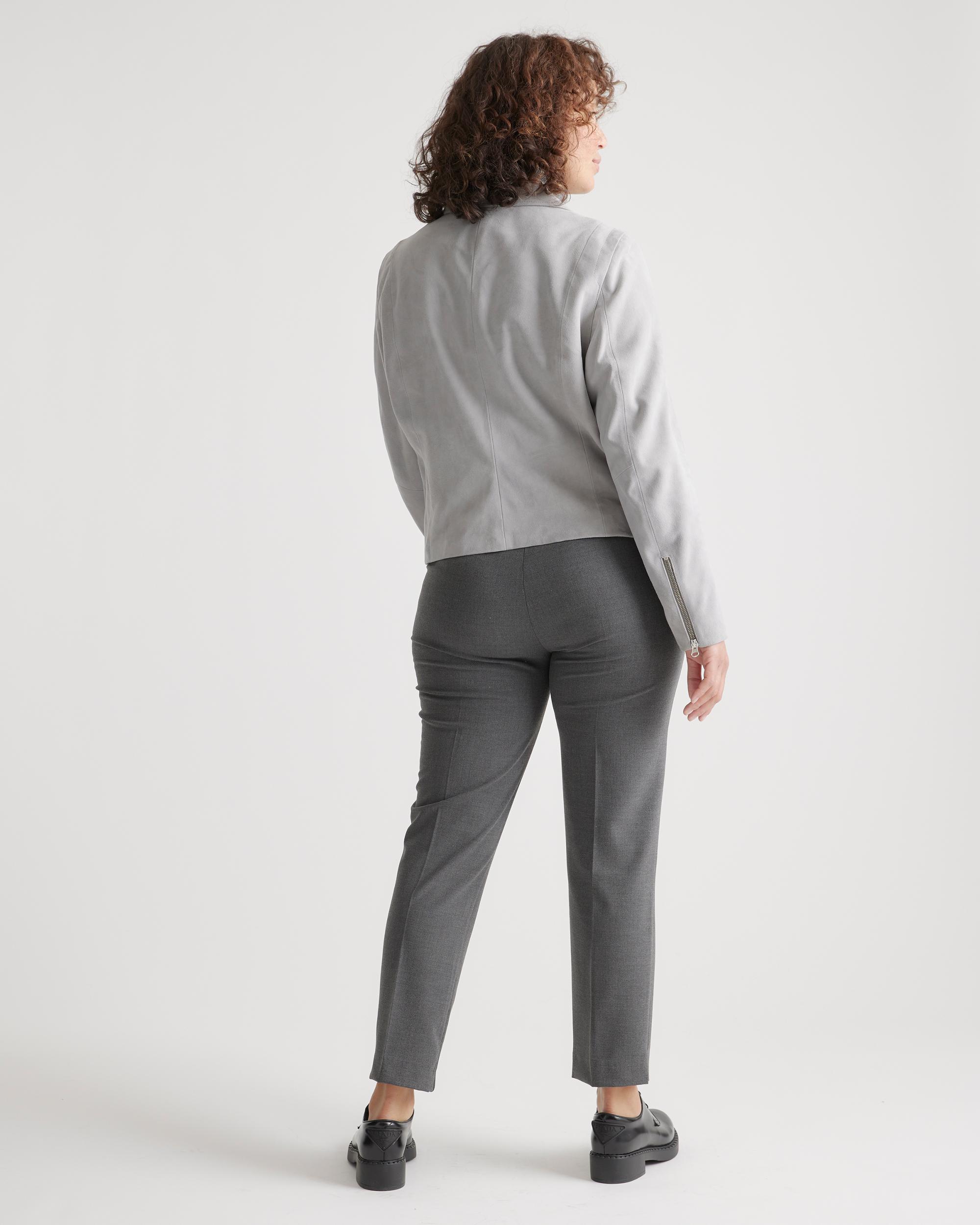 Quince | Women's 100% Suede Biker Jacket Leather Product Image