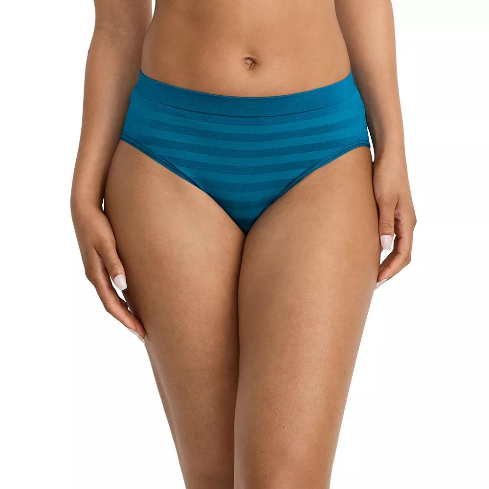 Women's Jockey® Seamfree® Hi-Cut Panty 3788, Size: XL, Really Blue Stripe Product Image