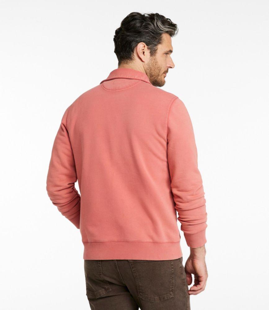 Men's Sunwashed Sweatshirt, Quarter-Zip Polo, Long-Sleeve Product Image