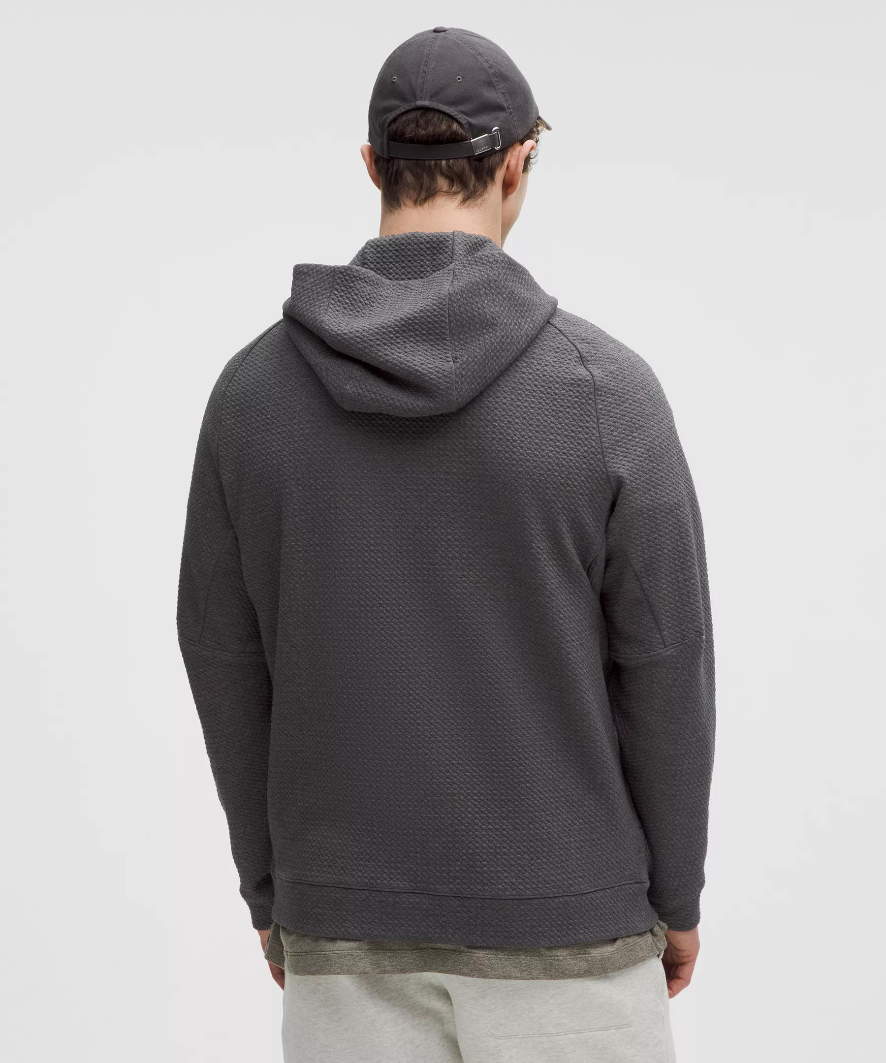 Textured Double-Knit Cotton Hoodie Product Image