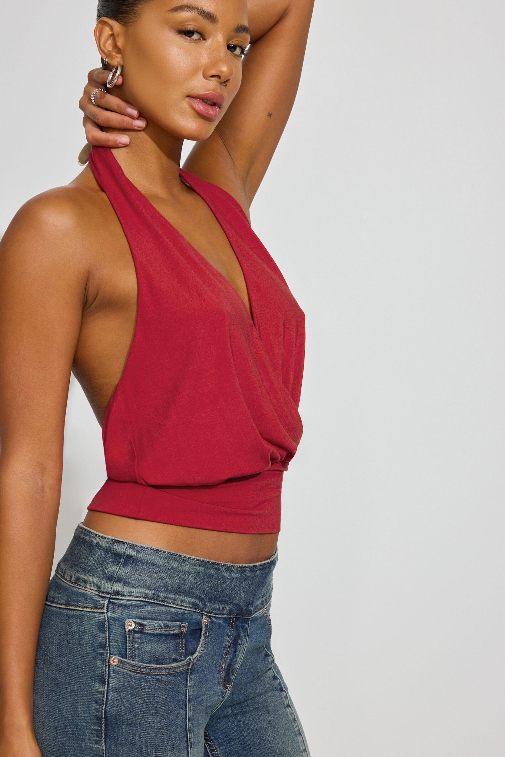 Short Sleeve Boat Neck Top Product Image