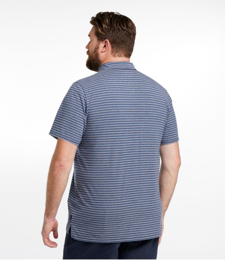 Men's Comfort Stretch Performance® Pima Polo, Short-Sleeve, Stripe Product Image