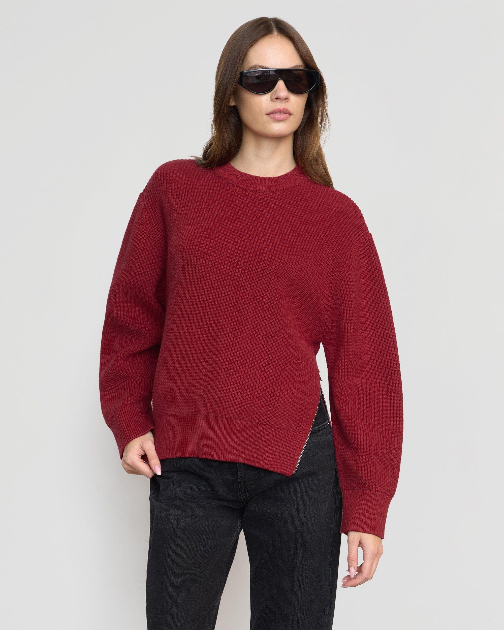 Tate Organic Cotton Side-Zip Sweater Product Image