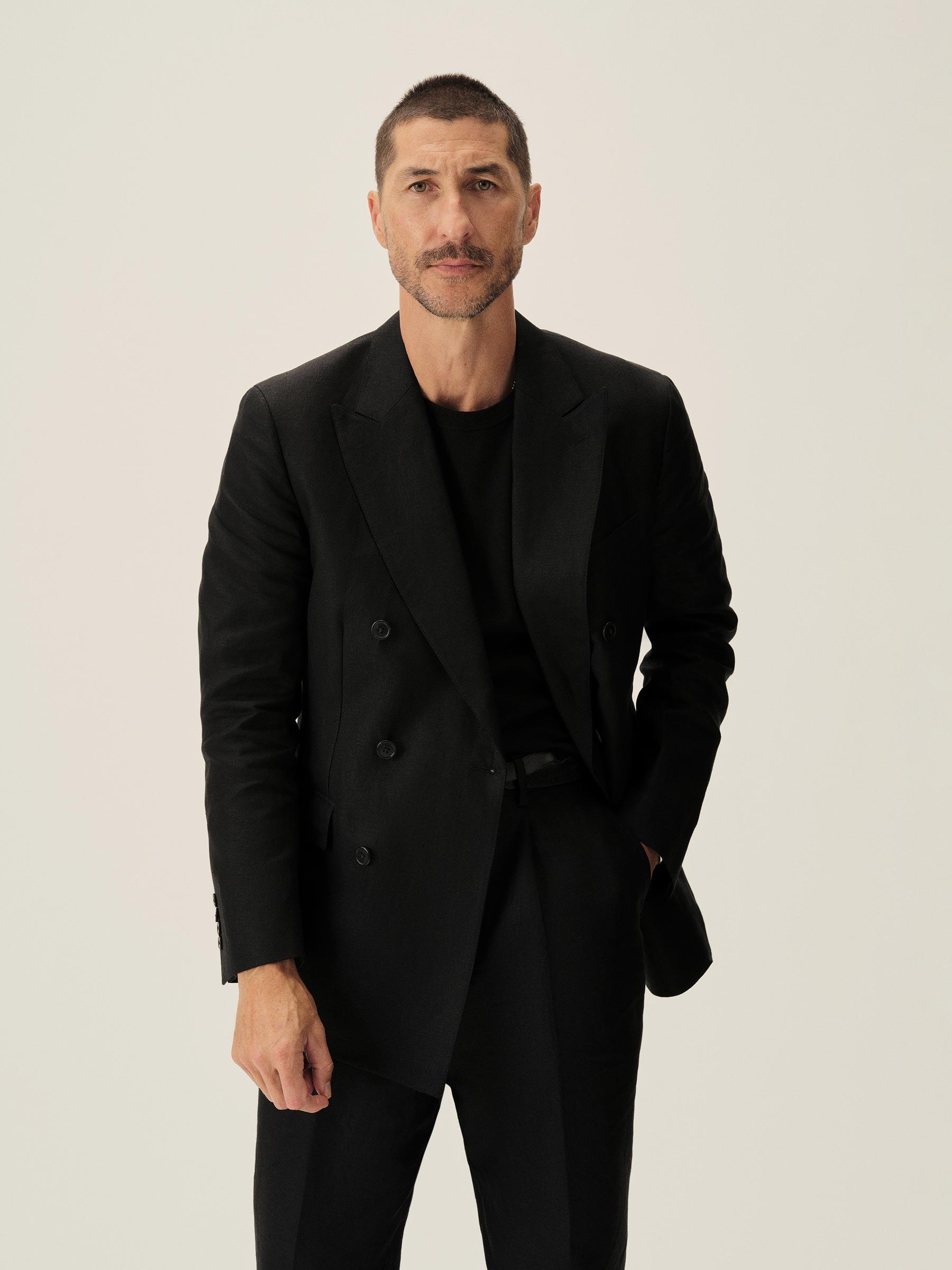 Black Casablanca Double Breasted Blazer Product Image