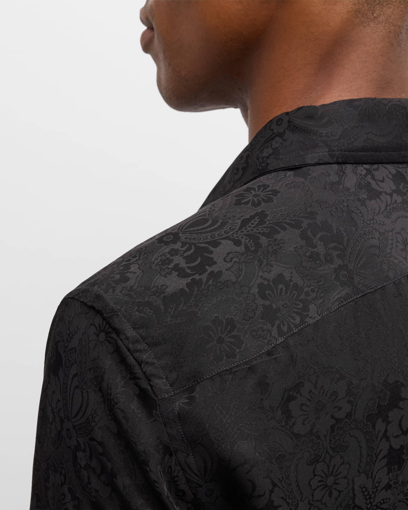 Men's Tonal Jacquard Evening Shirt Product Image