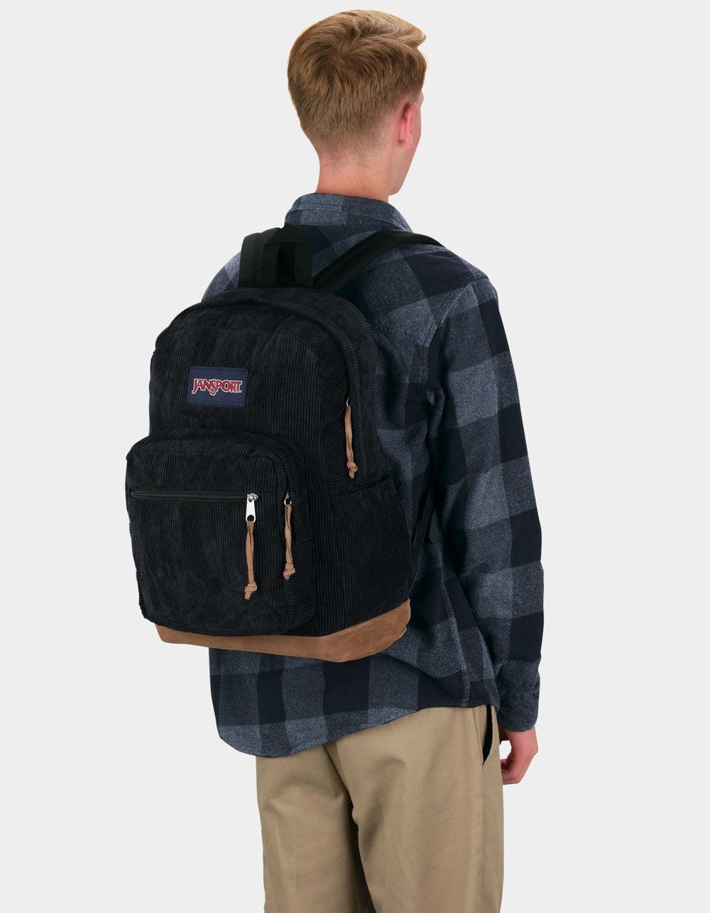 JANSPORT Right Pack Expressions Corduroy Backpack - BLACK CORDUROY Product Image