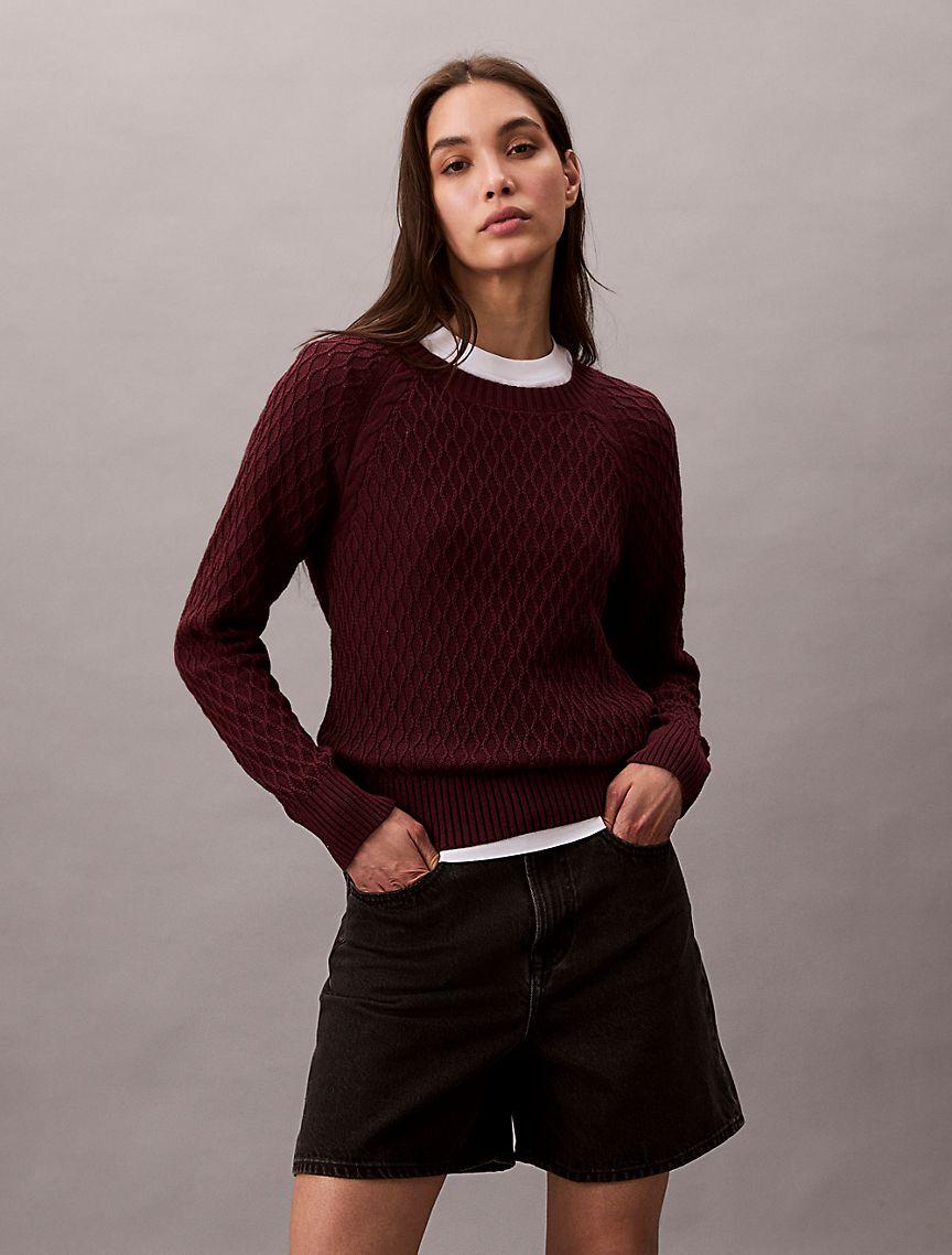 Cable Knit Classic Sweater Product Image
