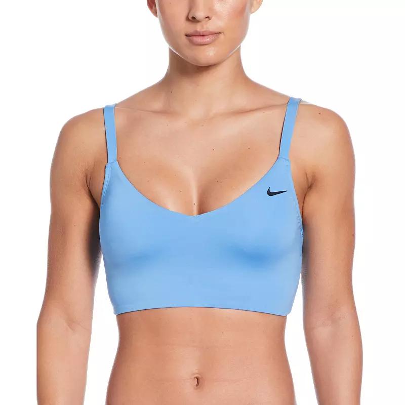 Women's Nike Essential V-Neck Midkini Swim Top,  Product Image