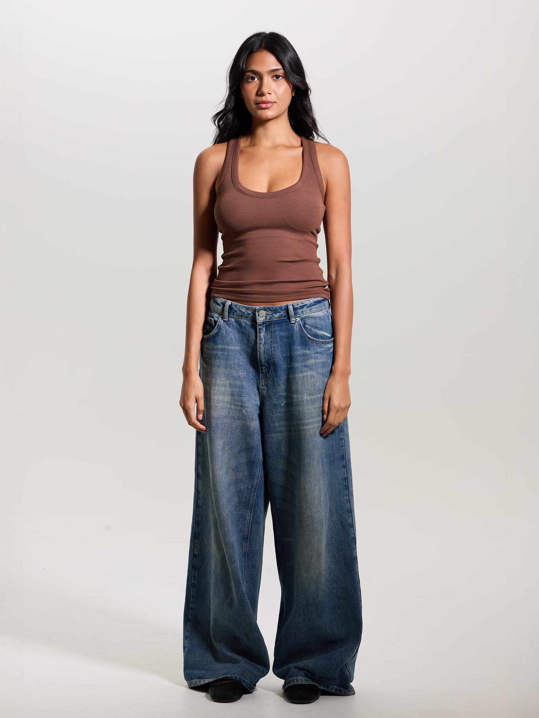 Ribbed Scoop Racerback Brami Product Image