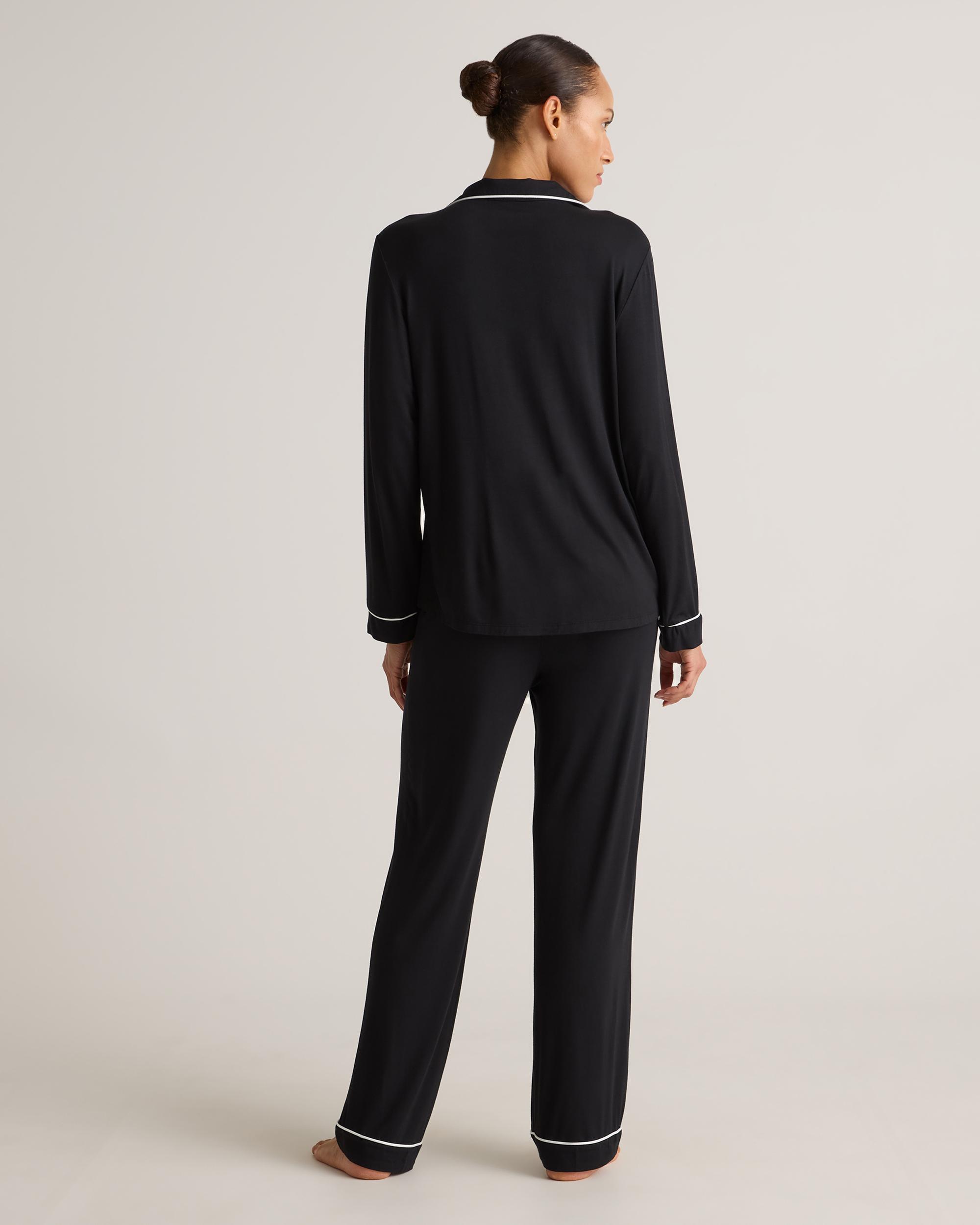 Quince | Women's Bamboo Jersey Long Sleeve Pajama Set Size XL Product Image