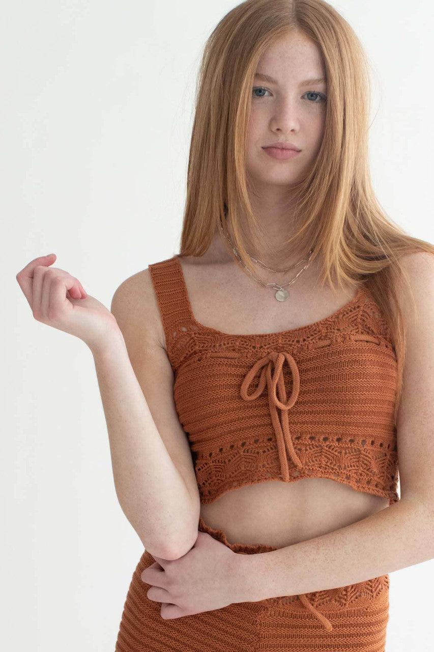 Adobe Pointelle Crochet Cami & Shorts Set Product Image