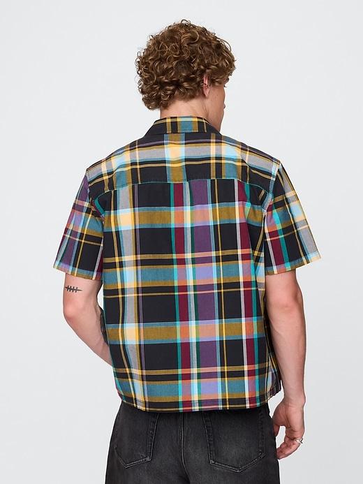 Mixed Plaid Oxford Shirt Product Image
