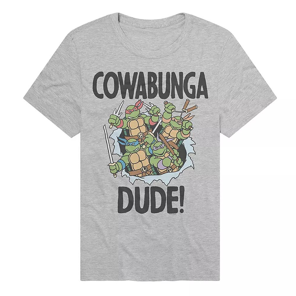 Mens Teenage Mutant Ninja Turtles Cowabunga Dude Graphic Tee Athletic Grey Product Image