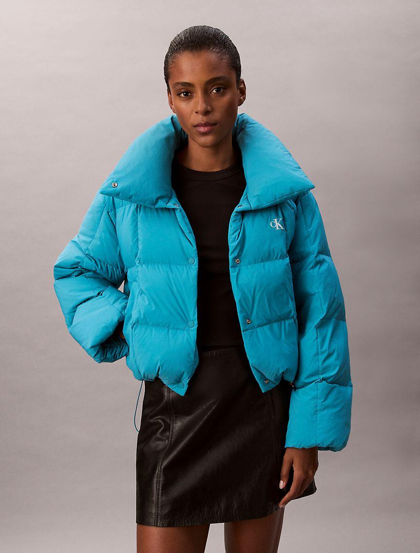 Crinkle Nylon Puffer Jacket Product Image