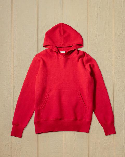Wharf Knit Hoodie in Crimson Product Image