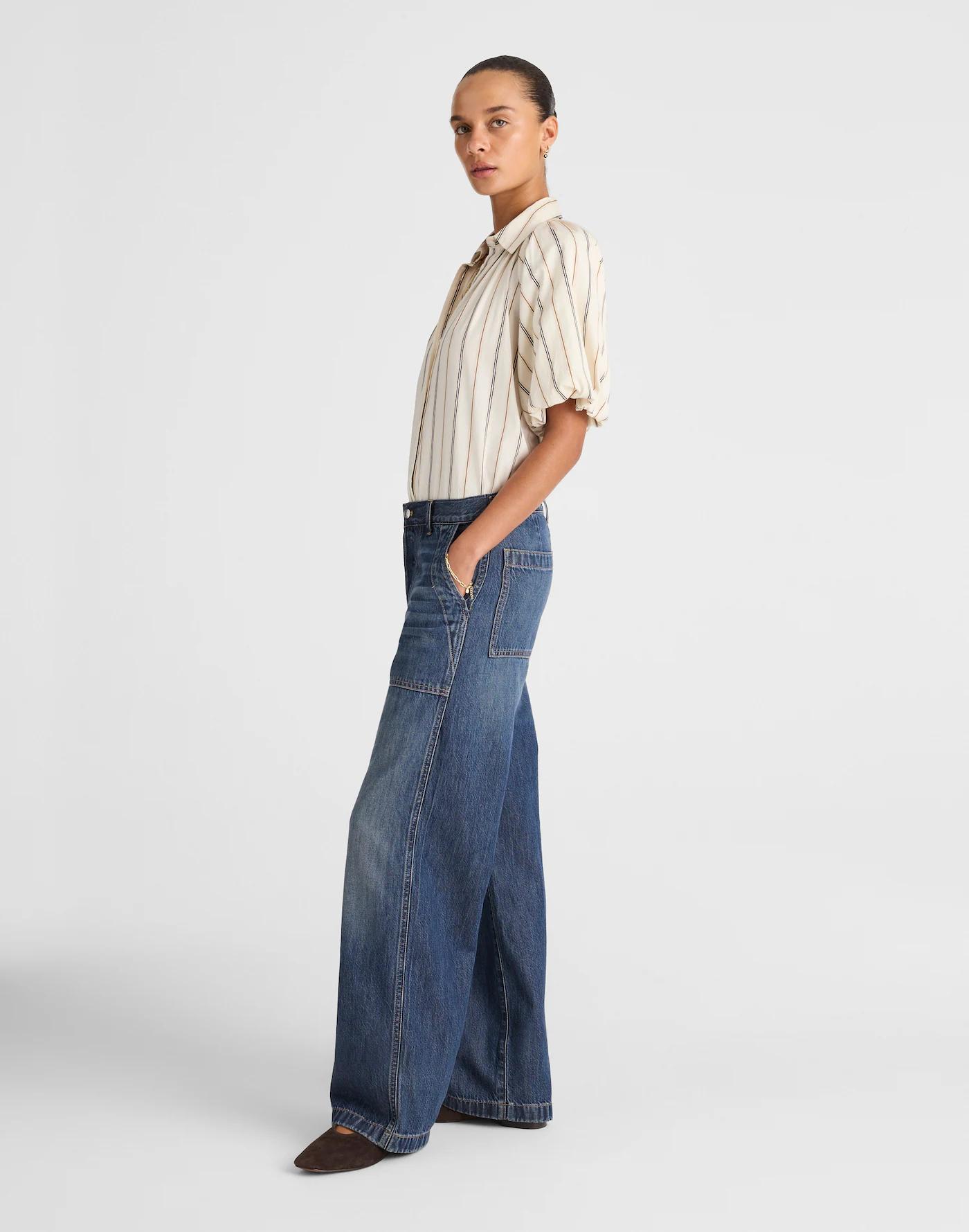 The Low-Slung Baggy Jean in Airy Denim Product Image
