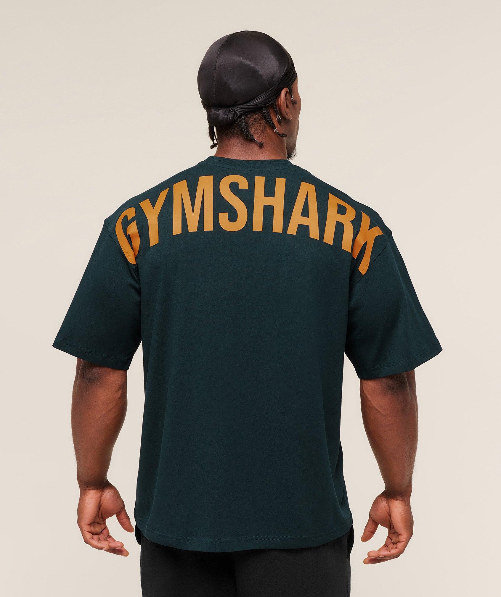 Gymshark Power T-Shirt - Deep Petrol Blue Male Product Image