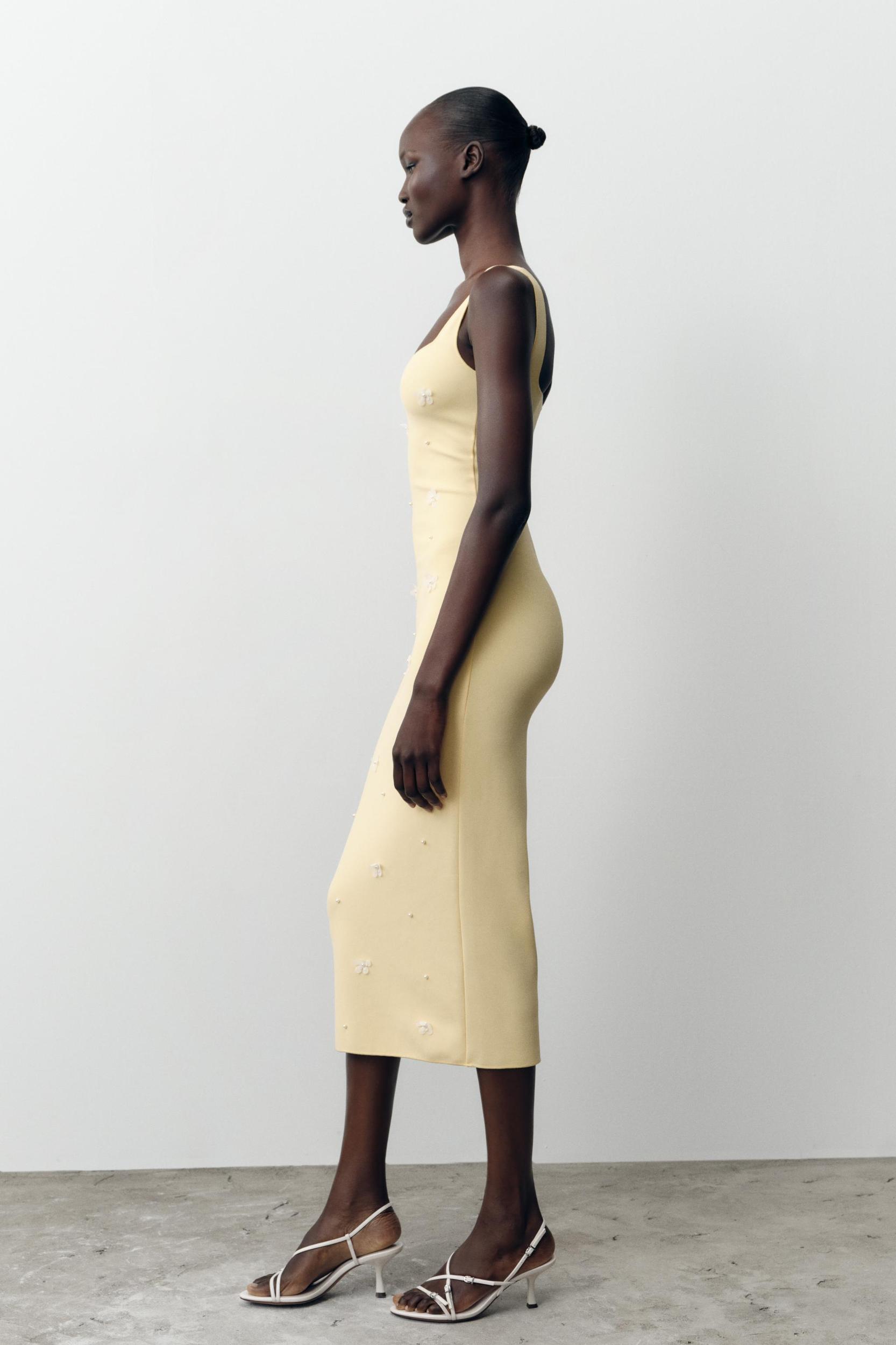 FLORAL STRETCH DRESS Product Image