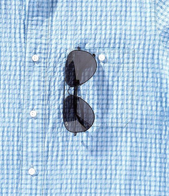 Cremieux Blue Label Performance Stretch Check Seersucker Short Sleeve Woven Shirt Product Image