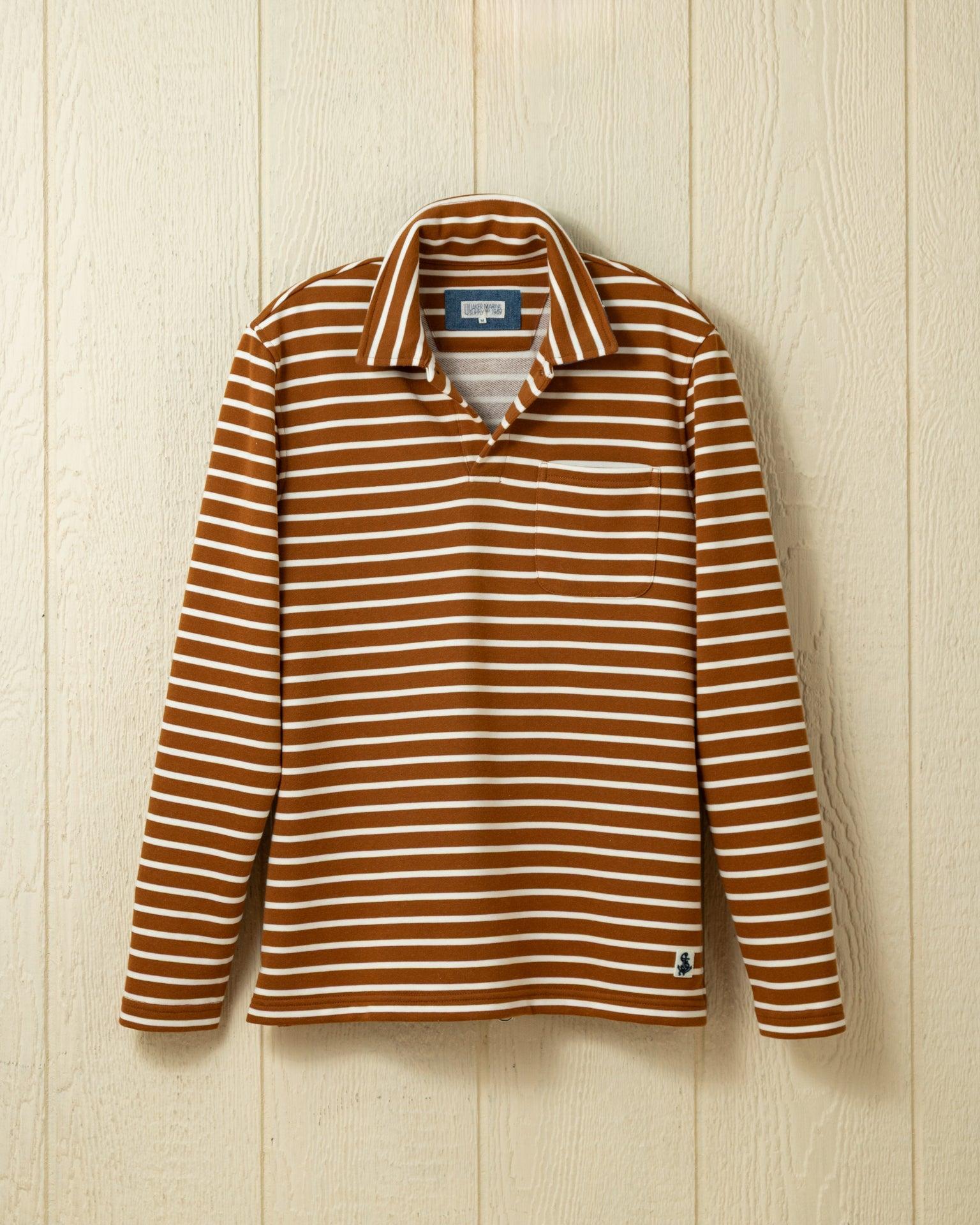 Acadia Polo in Acorn/Cream Loopback Terry Product Image