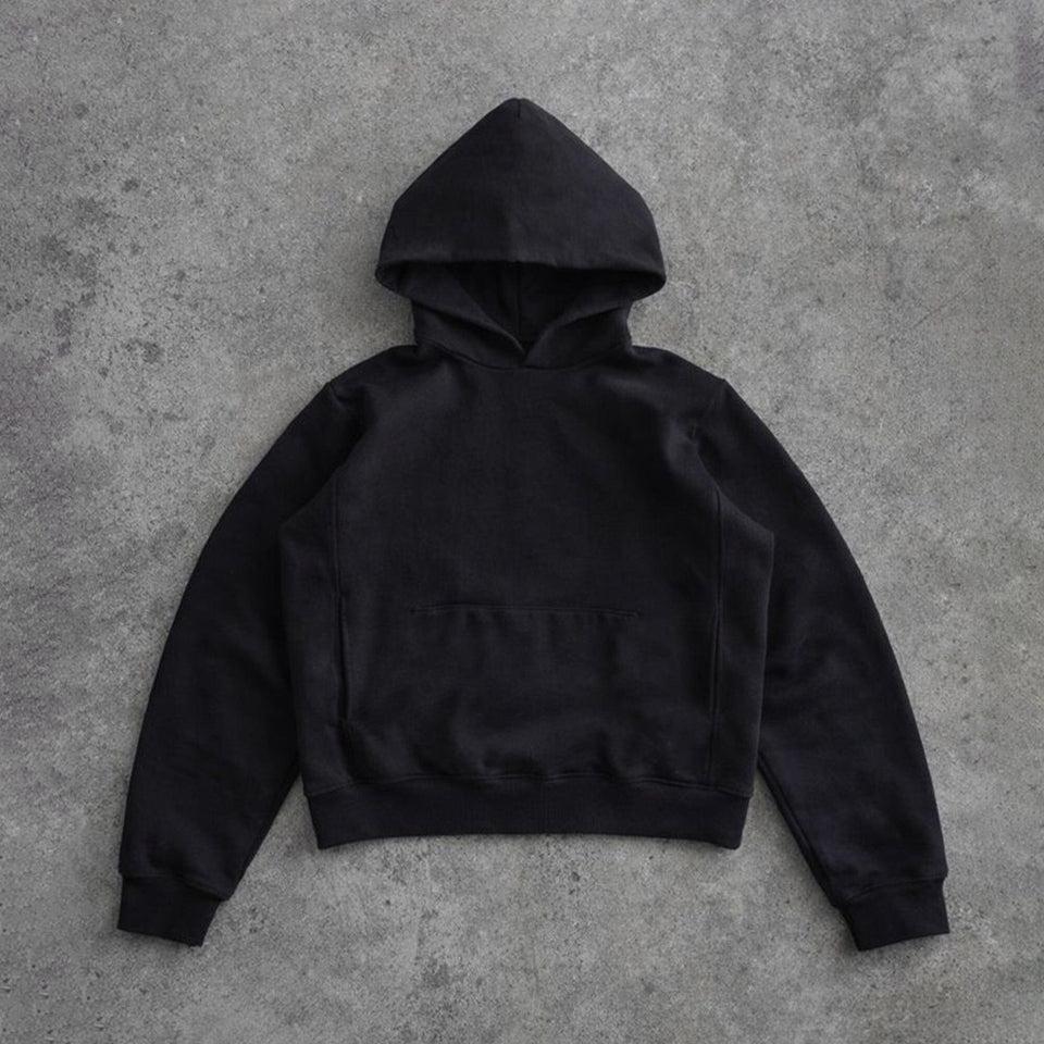 Los Feliz Crop Muscle Hoodie | Fitted Product Image