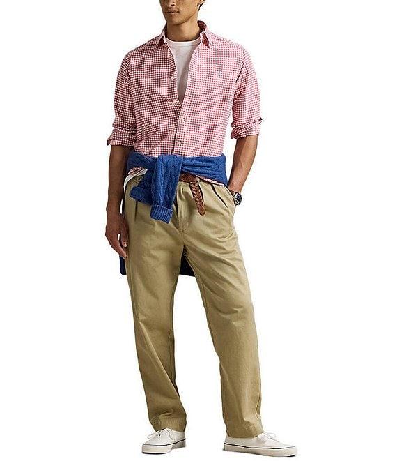 Polo Ralph Lauren Classic Fit Gingham Oxford Long Sleeve Woven Shirt Product Image
