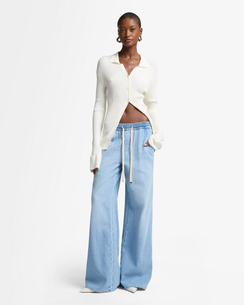 Weightless Denim Wide Leg Pant Product Image