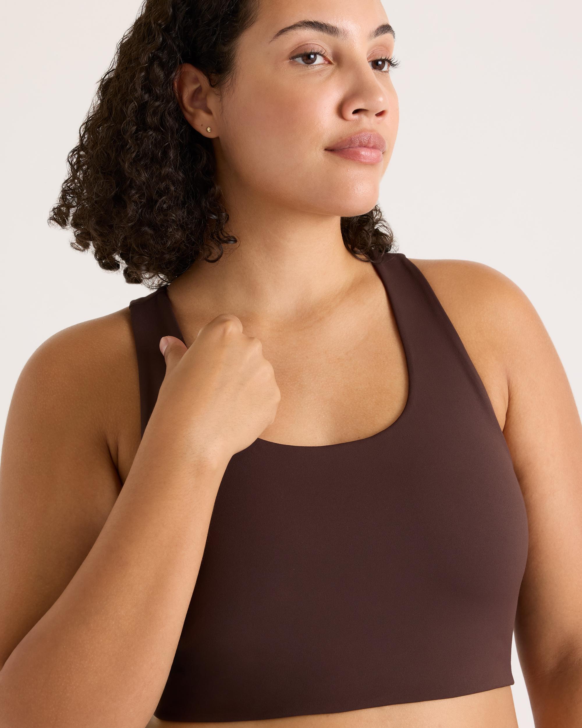 Quince | Women's Ultra-Form Scoop Neck Longline Bra Nylon/Spandex Product Image