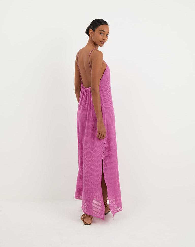 Lily Long Dress - French Rose Product Image