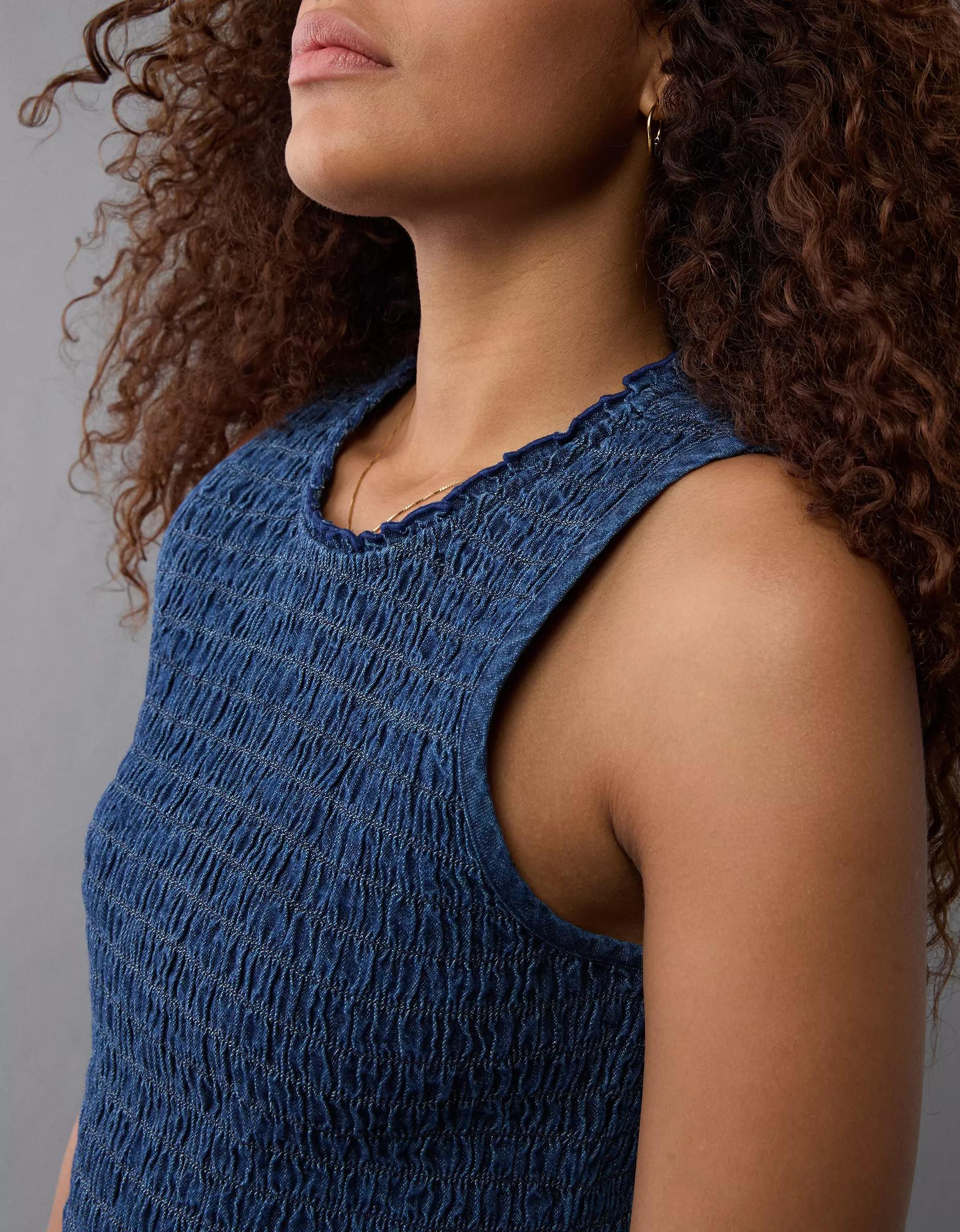 AE Smocked Bodycon Mini Dress Product Image