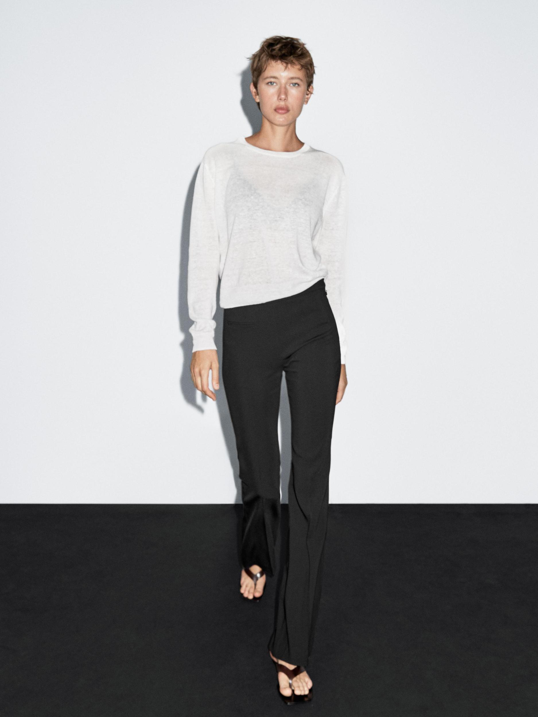 Flared trousers with pocket Product Image