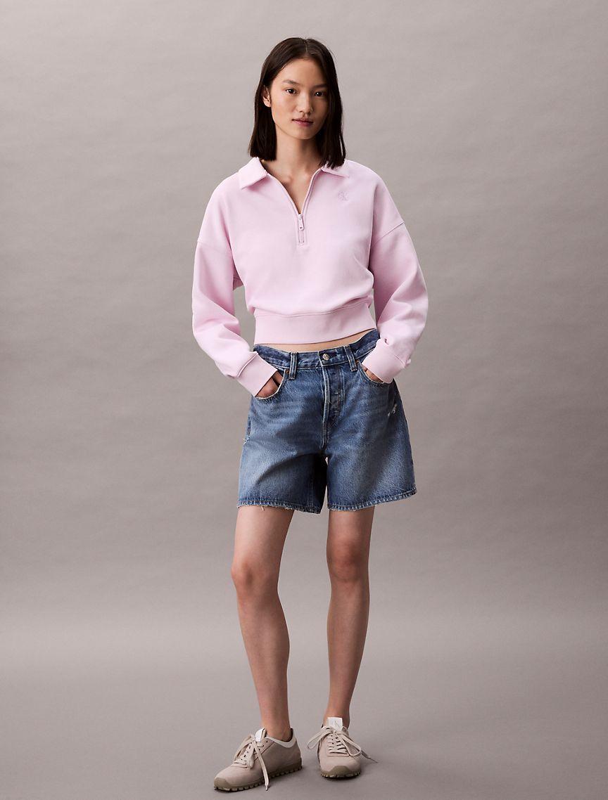 Archive Logo Fleece Quarter Zip Sweatshirt Product Image