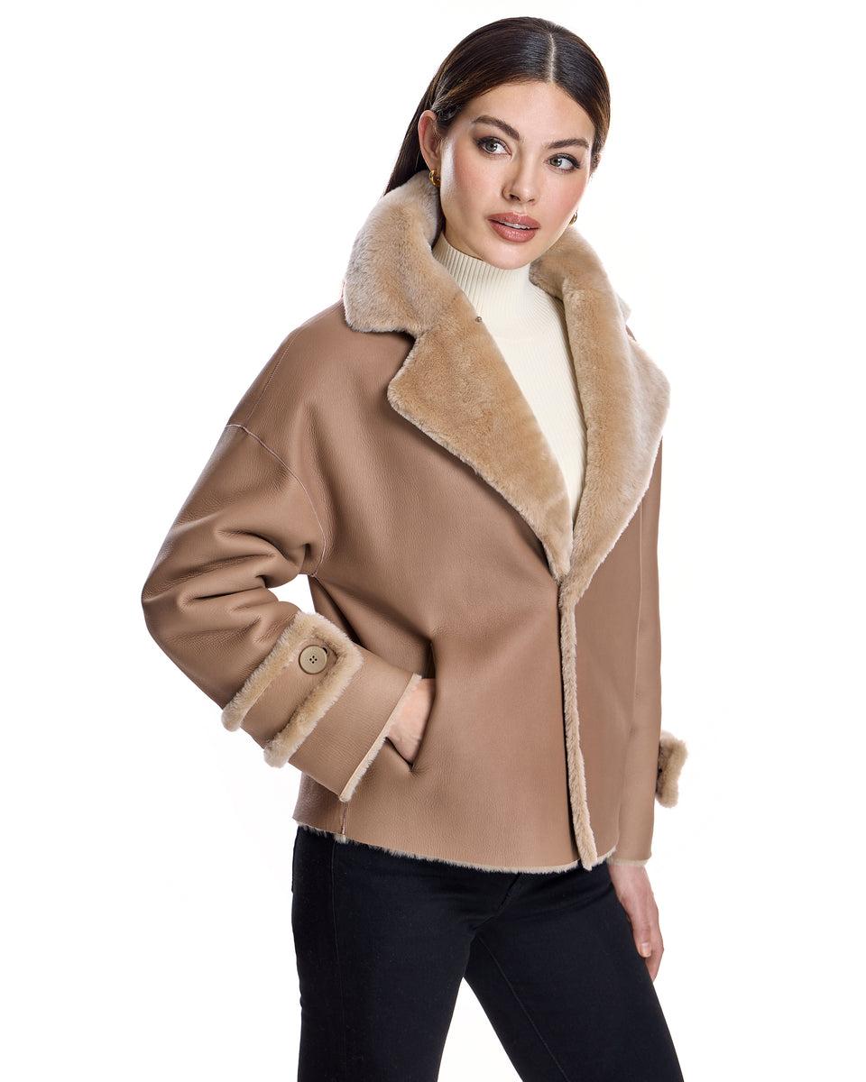 REVERSIBLE SHEARLING LAMB JACKET Product Image