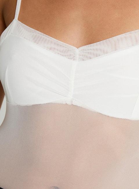 In The Club Bodysuit White Product Image