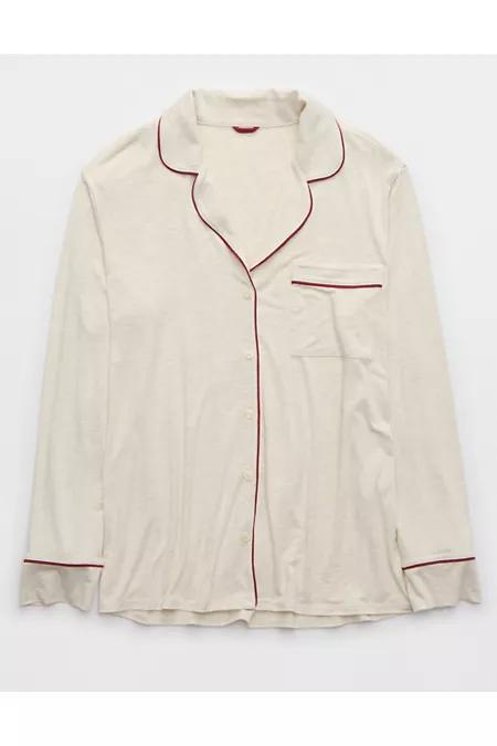 Aerie Real SoftÂ® Pajama Shirt Women's Product Image