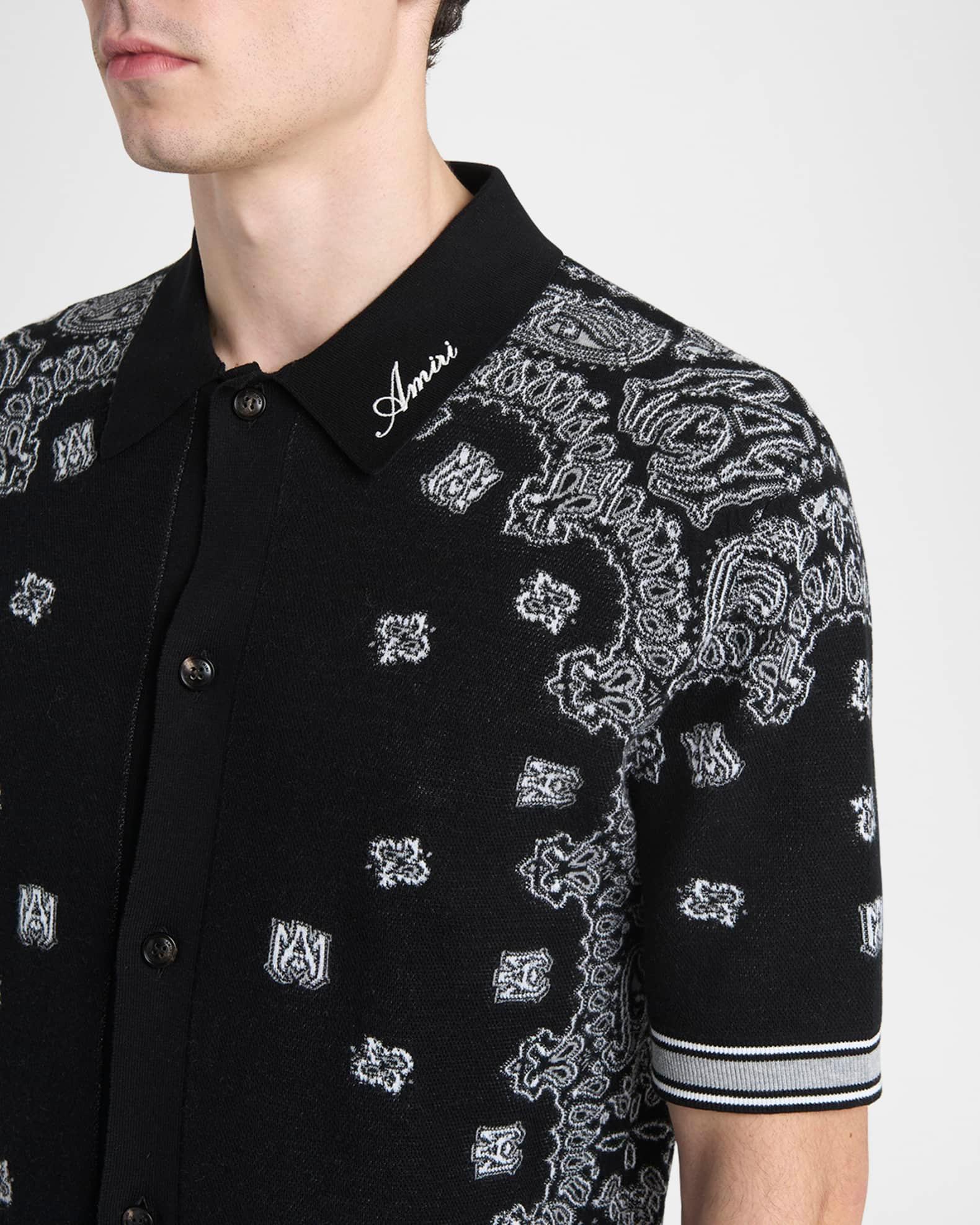 Men's MA Bandana Knit Short-Sleeve Shirt Product Image