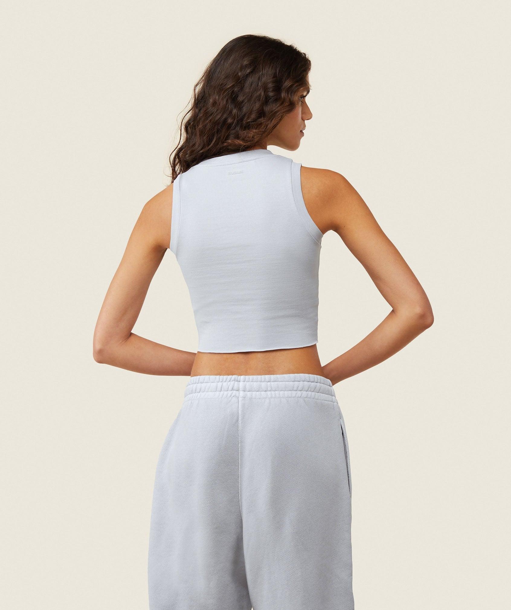 Gymshark everywear Ribbed Body Tank - Ice Grey Female Product Image
