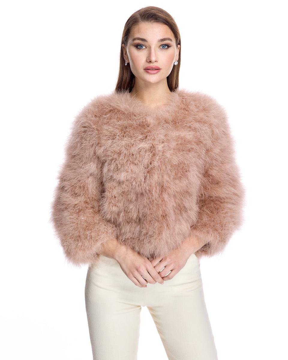 Collarless Feather Bolero Product Image
