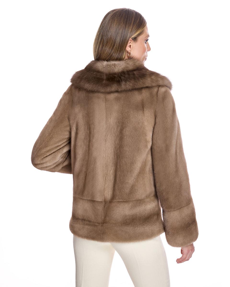 Mink Jacket with Sable Collar Product Image
