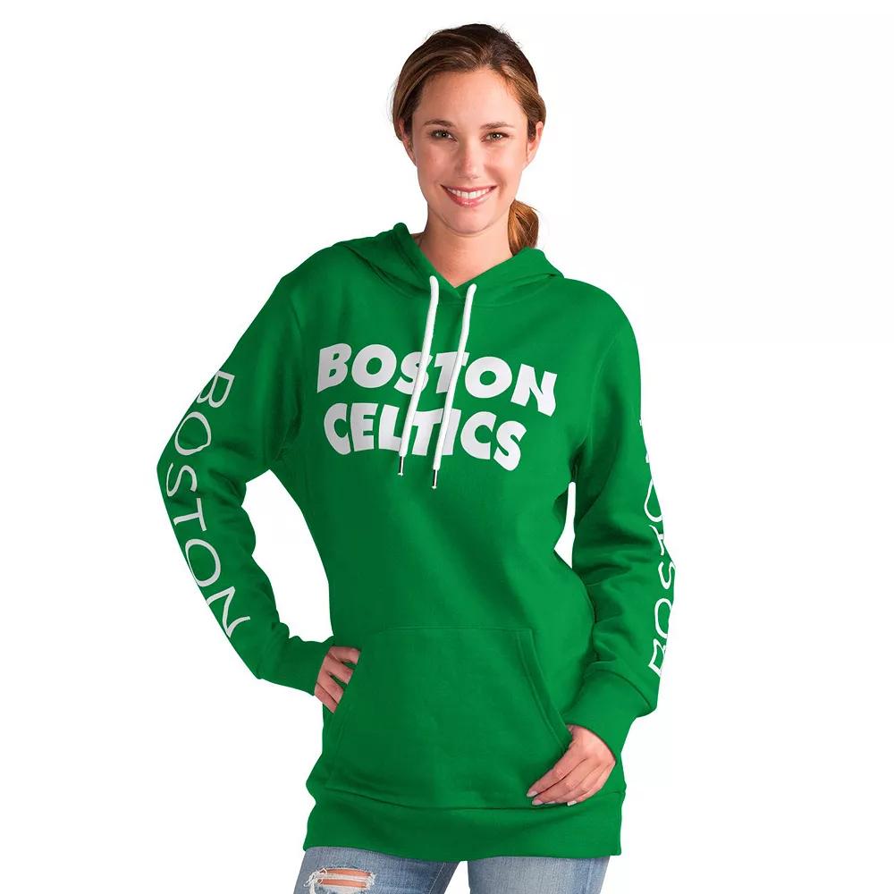 Women's G-III 4Her by Carl Banks Kelly Green Boston Celtics Base Coach Pullover Hoodie,  Product Image