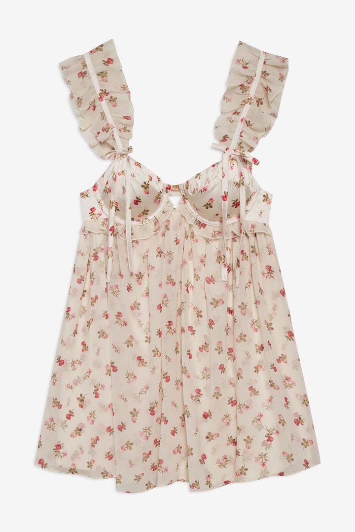 Poppy Mini Dress — White Product Image