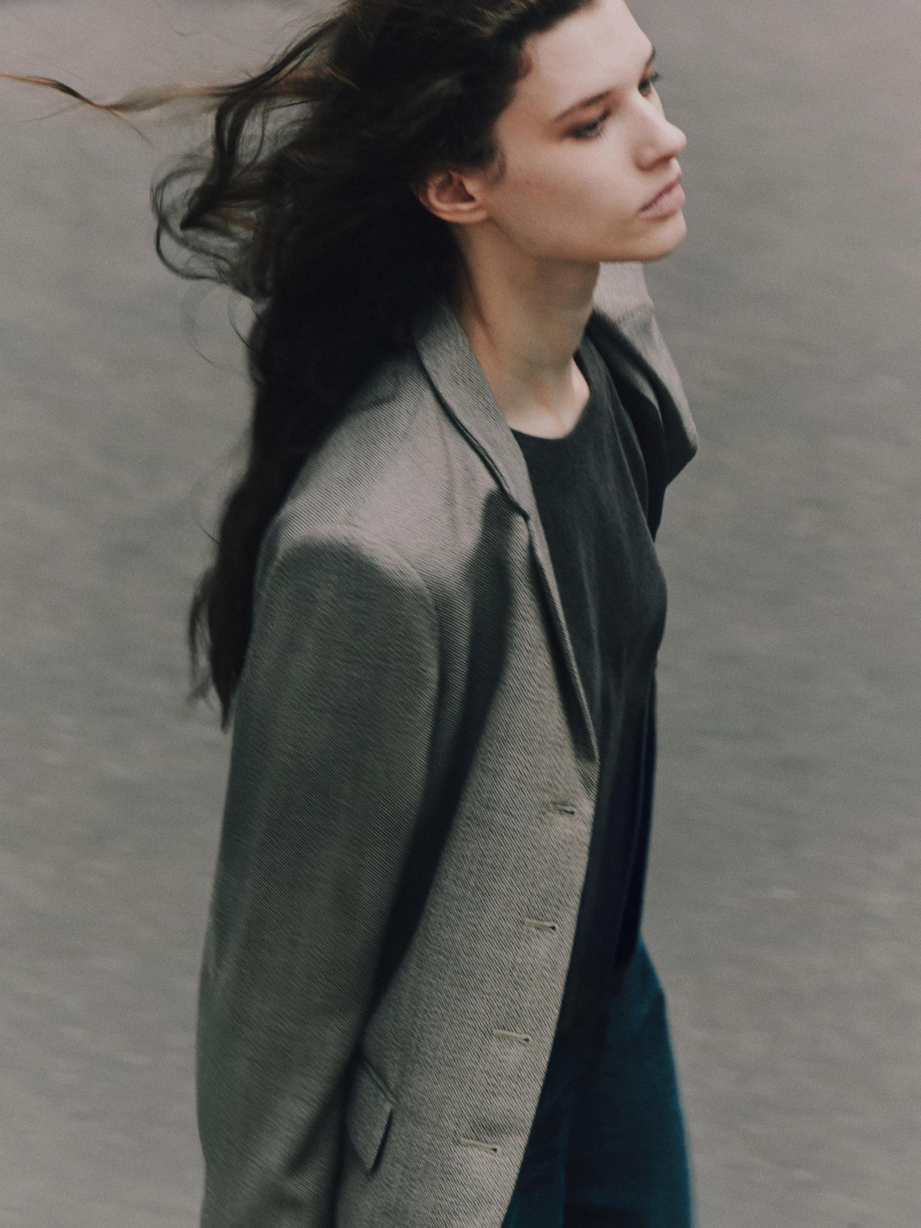 Flecked 100% wool blazer Product Image